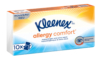 Kleenex® Allergy Comfort™ Taschentücher im Päckchenformat